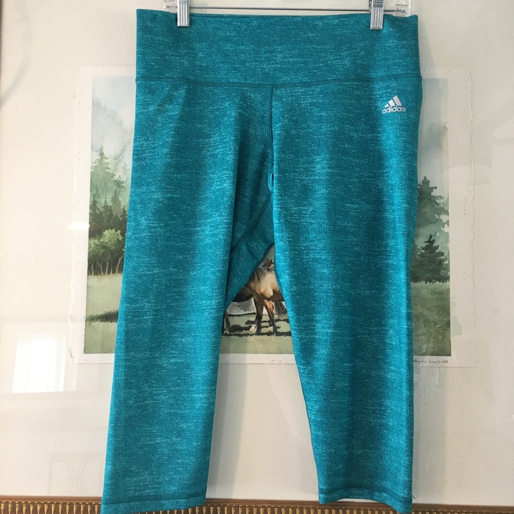 Adidas Climalite Crop Capri Leggings Yoga Pants